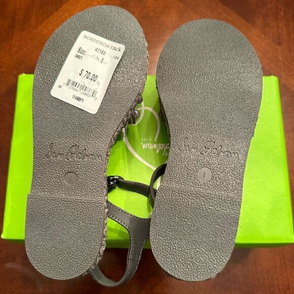 Sam Edelman holly mini beaded leather upper and lining sandal size 1M, NWT - Picture 10 of 13